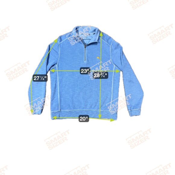 Tommy Bahama Tobago Bay Half Zip Pullover Sweatshirt Men's M Blue Beach READ - Picture 9 of 9